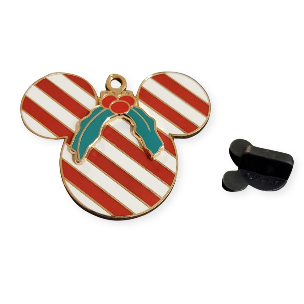 DLR - 2008 Mickey Mouse Icon Ornament Candy Cane Disney Pin - Picture 2 of 8
